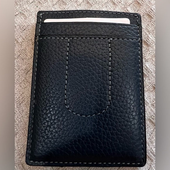 Coach NWT Boxed Card Case & Money Clip in Signature Color Block Canvas & Leather - Picture 2 of 13